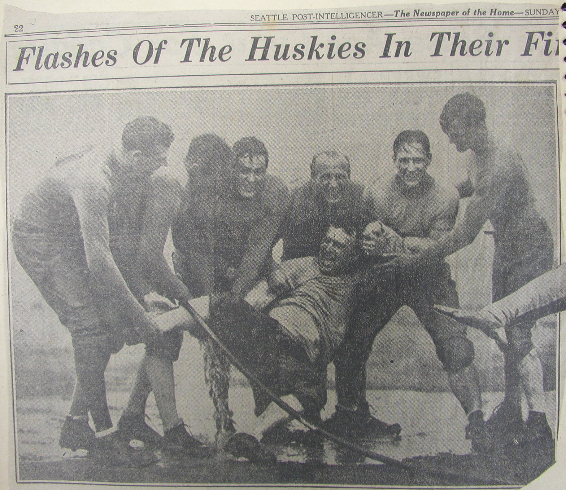 washington huskies in their first win 1930