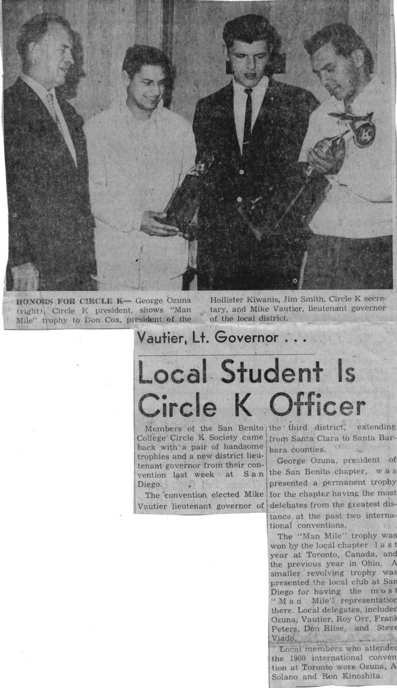 Circle K Officer, Michael Vautier, Hollister