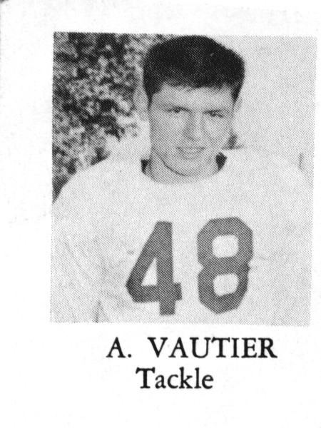 Anthony Michael Vautier's football picture from St. Martins. Number 48