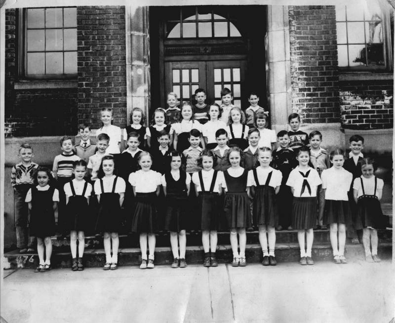 Francis Joseph Vautier Third or Fourth grade at Immaculate Conception School, Everett, wa. back row: Jerry Berdough, Back row: Jerry Berdough, Ferdnand Dolene, Yours Truly-Francis J. Vautier, Tommy Sykes 2nd Row: ?, Marcia Waylen, ?, Betty McCloud, Michael Bower,?,?. 3rd Row: Tommy Vigue, Buddy Tronsil, ?, ?, Karl Hoffman, ?, Jimmy Reader, Michael J. Buckley, ?,Gabril Patterson, Mike Gacner (maybe), Mike Kremer, Mike Sheehan.Front Row: ?, Linda Grepe,?, ?, ?, ?, ?, ?, Christine Christman, Judy Weller, Mary Cartright. 