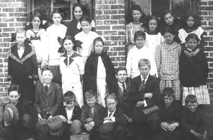 Allegra O'Rouark's 4th grade class picture taken at Byran School, Coeur d'Alene.  She is top row second from right.