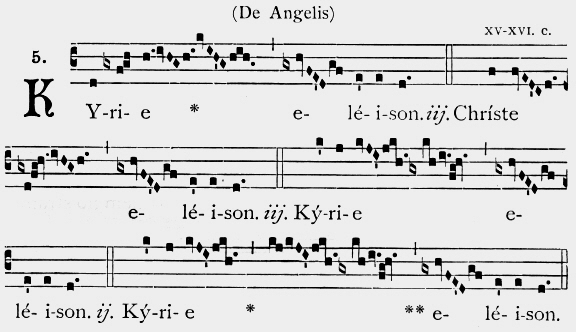 The Kyrie from the Mass of the Angels is one of the most popular gregorian pieces I remember.