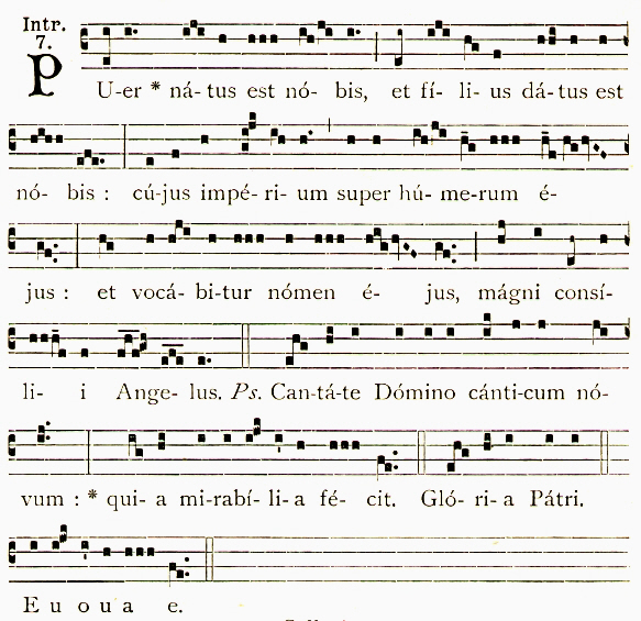 the puer natus est is the Introit for Christmas Day and is one very speciall hymn