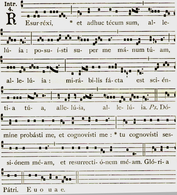 resurrexi is the Introit from the Easter Mass