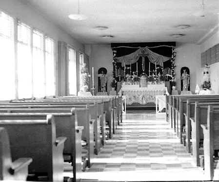 Richmond Salesian Junior Seminary chapel 1957 easter